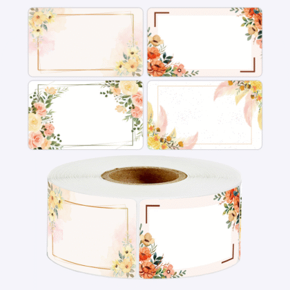 1 Roll Handwritten Blank Date Stickers f