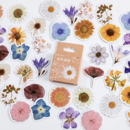 46pcs/box Creative Fresh Flower Boxed St