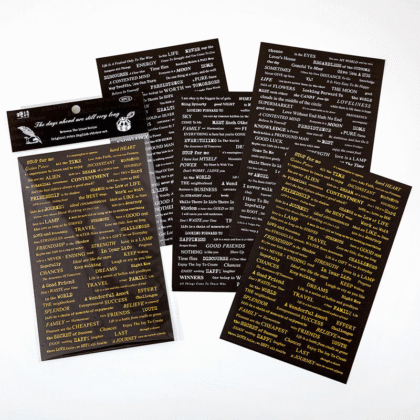 4 Sheets Vintage Quote Inspiring Words S