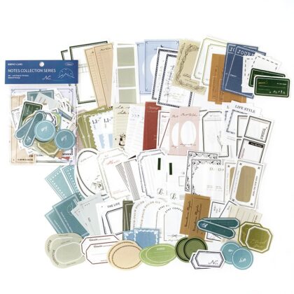 100Pcs Vintage Notes Collection Series M