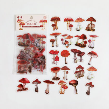 40 Pcs/pack PET Plants Sticker Decorativ