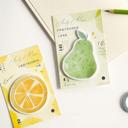 30Pcs Cute Fruit Basket Series Sticky Me