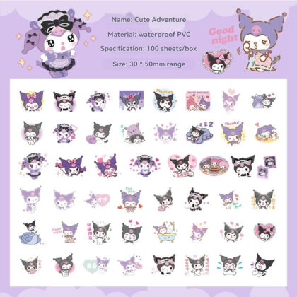 100Pcs/Box Sanrio Kawaii Stickers Mymelo