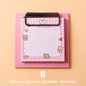30 Sheets Cartoon Board Clip Sticky Note